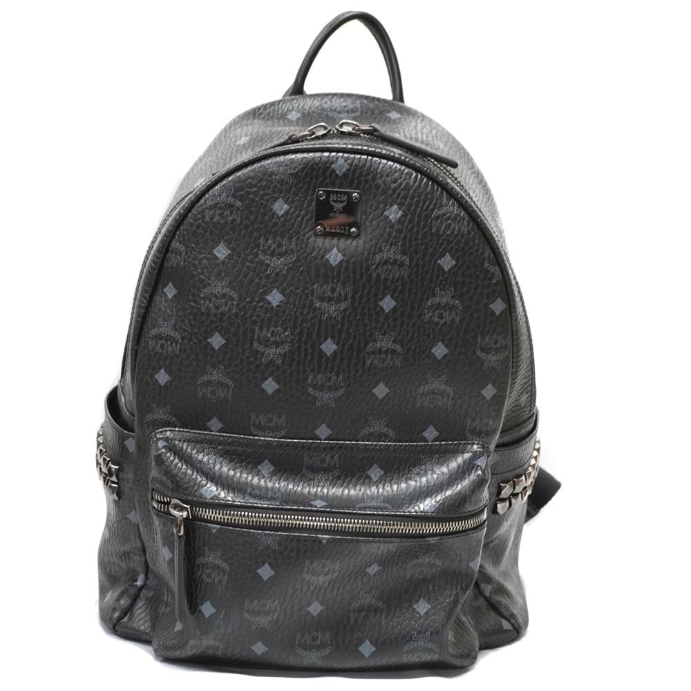Mcm Backpack Black Studs Leather - image 2